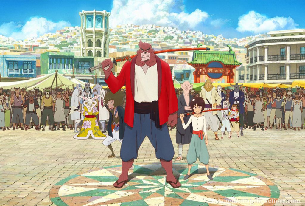 The Boy and the Beast แอนิเมชั่นแฟนตาซีเรื่องใหม่ของญี่ปุ่นที่เขียนและกำกับโดยMamoru Hosoda ("Summer Wars") ผู้อำนวยการสร้างภาพยนตร์