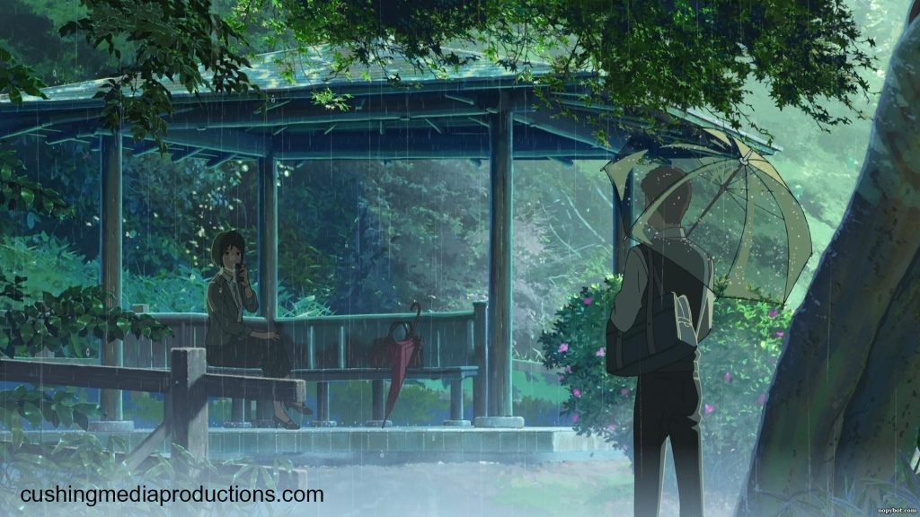 The Garden of Words ( ภาษาญี่ปุ่น :言の葉の庭, Kotonoha no Niwa ) เป็นภาพยนตร์อนิเมะญี่ปุ่นปี 2013 ที่เรียบเรียง กำกับและตัดต่อภาพยนต์โดย Makoto