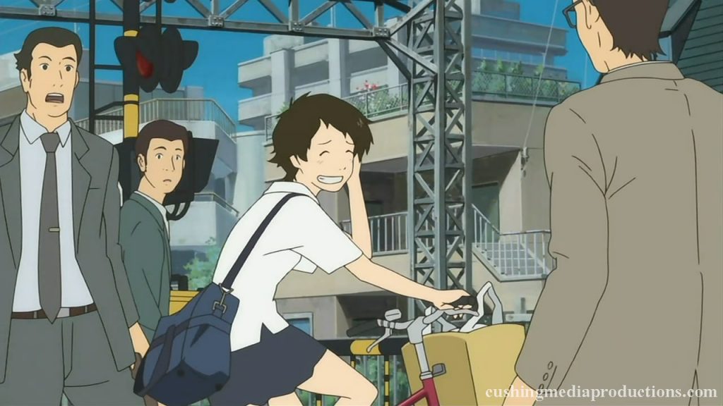 The Girl Who Leapt Through Time(時をかける少女, Toki o Kakeru Shōjo ; ตัวอักษร "Time-Soaring Girl") เป็นนิยายวิทยาศาสตร์