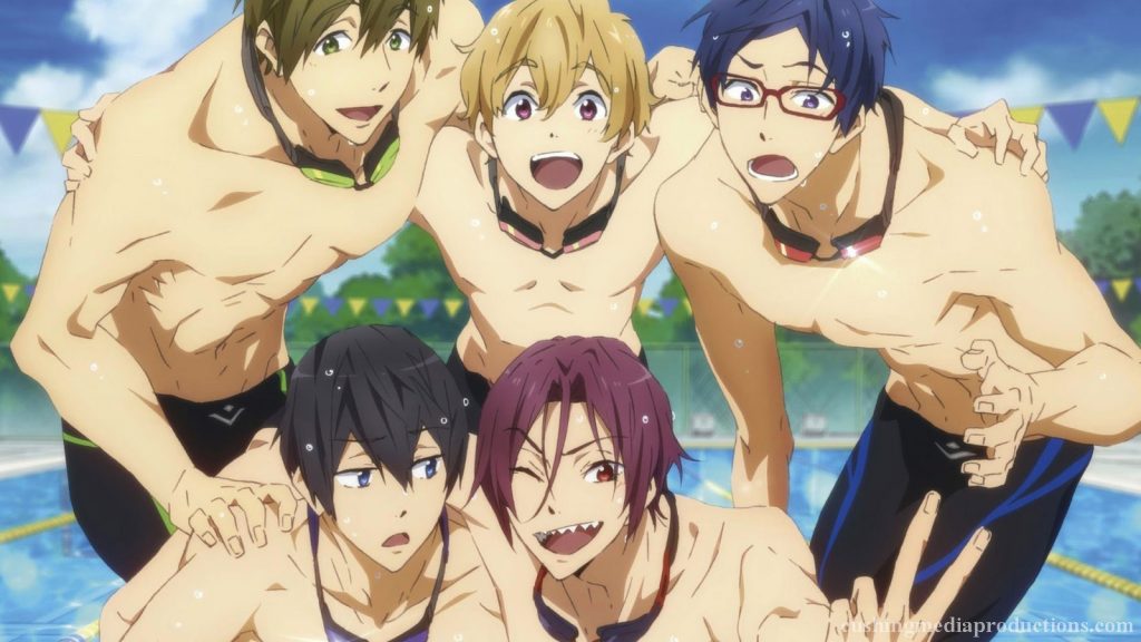 Free! (フリー!, Furī! ) เป็น ซีรีส์อ นิเมะ ของญี่ปุ่นที่ กำกับโดย Hiroko Utsumi และผลิตโดยKyoto Animationและ Animation Do อนิเมะเรื่อง