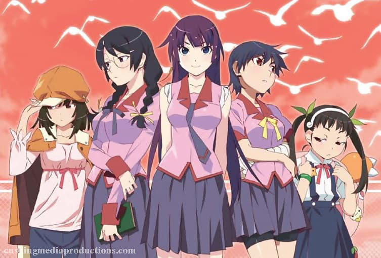 Bakemonogatari เขียนโดย Nisio Isin นักประพันธ์ชาวญี่ปุ่นและภาพประกอบโดย Vofan นักวาดรูปประกอบชาวไต้หวัน ชุดนี้เผยแพร่โดยKodansha