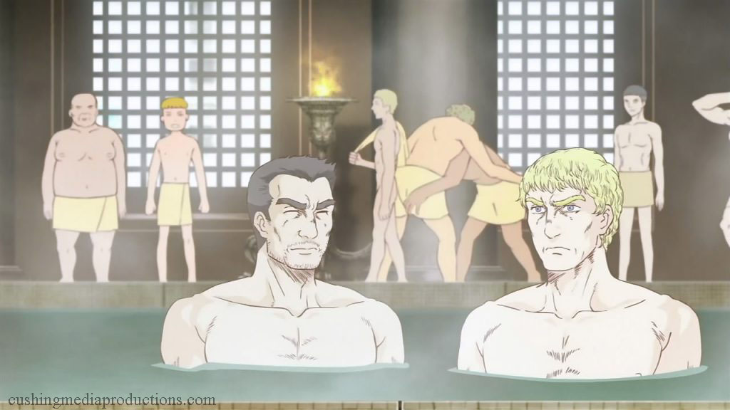 Thermae Romae Novae เรื่องนี้เป็นเรื่องราวของสถาปนิกชายชาวโรมันโบราณ ที่ชื่อลูเซียส ลูเซียสมีปัญหาในการคิดวิเคราะห์ อยู่มาวันหนึ่งลู