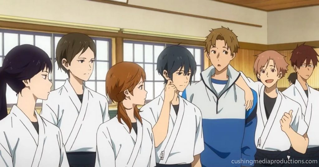 Tsurune เป็น ซีรีย์ ไลท์ โนเวลญี่ปุ่น โดย Kotoko Ayano และแสดงโดย Chinatsu Morimoto จัดพิมพ์โดยKyoto Animationภาย
