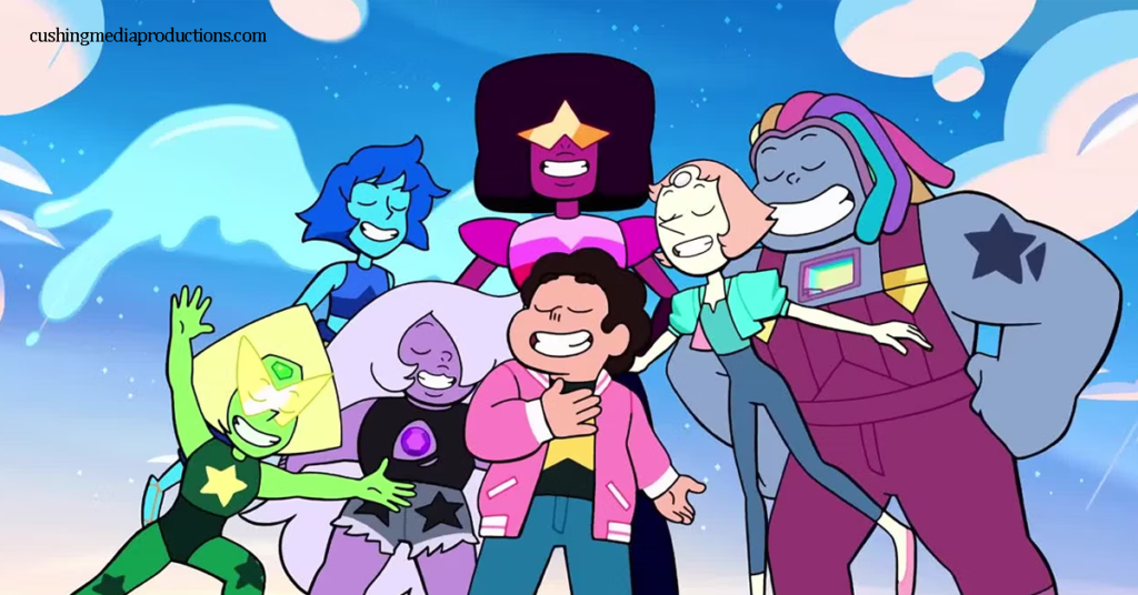Steven Universe การ์ตูนทีวีแอนิเมชันของประเทศสหรัฐอเมริกา เนื้อเรื่องเกี่ยวกับเด็กวัยรุ่นที่พัฒนาความสามารถในการบิน เสกโล่สีชมพูที่ไม่สามารถ