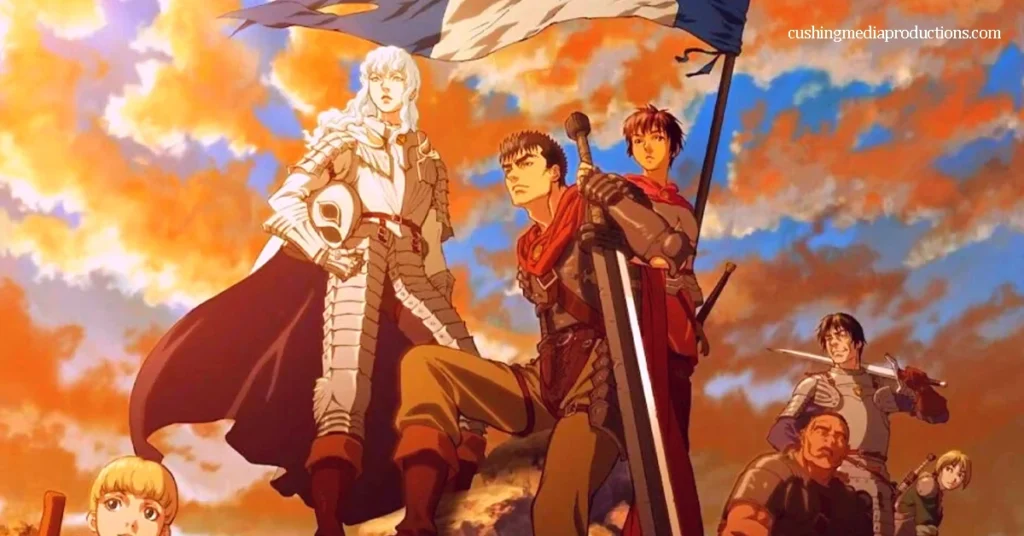 Kenpuu Denki Berserk ทีวีซีรีส์อนิเมะญี่ปุ่น ซีรีส์นี้เผยแพร่ในรูปแบบดีวีดีโดย Media Blasters เนื่อเรื่องเกี่ยวกับ กัทส์ ชายผู้ซึ่งสักวัน