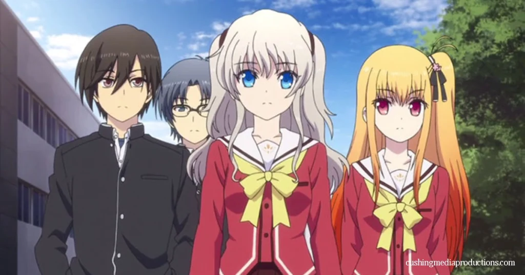 Charlotte อนิเมะญี่ปุ่น ซีรีส์เริ่มต้นด้วยการโจมตีของดาวตกซึ่งมอบพลังให้กับเด็กๆ จำนวนมาก ซึ่งจะคงอยู่จนกว่าพวกเขาจะเป็นผู้ใหญ่
